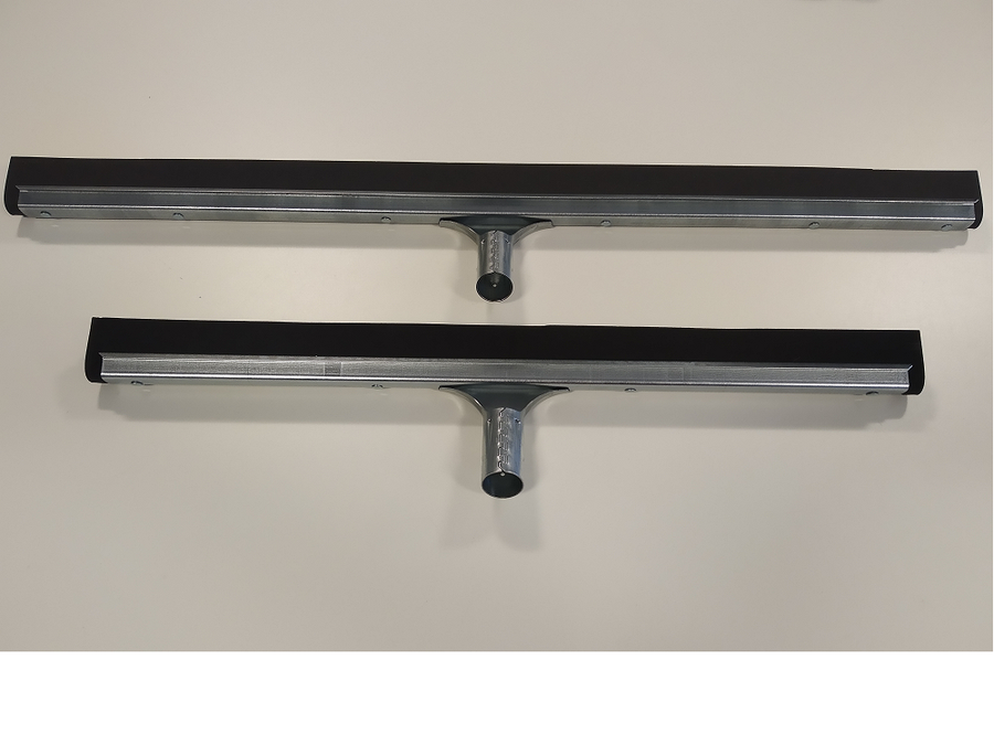 Zbierak do podłóg wzmocniony z gumą syntetyczną 55 cm, czarny