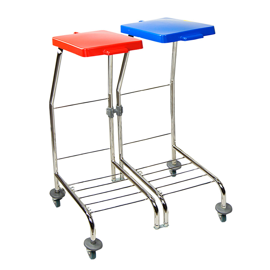 STELAŻ NA WOREK 2X70L CHROM B/PEDAŁ