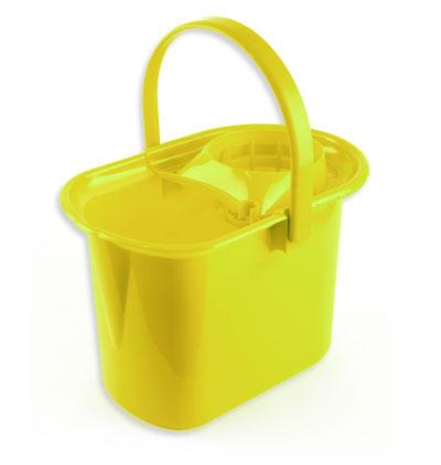 Wiadro z wyciskarką 14 l, żółte