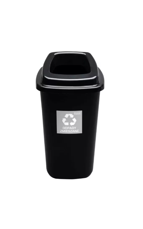 Kosz Eco Kwadrat 90 l, czarny