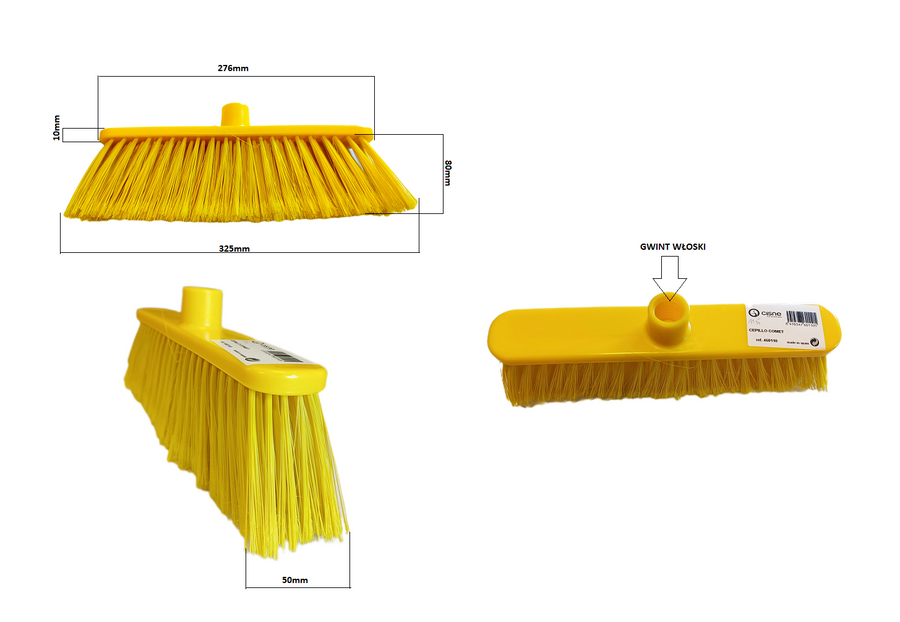 Zamiatacz plastikowy Comet, zielony