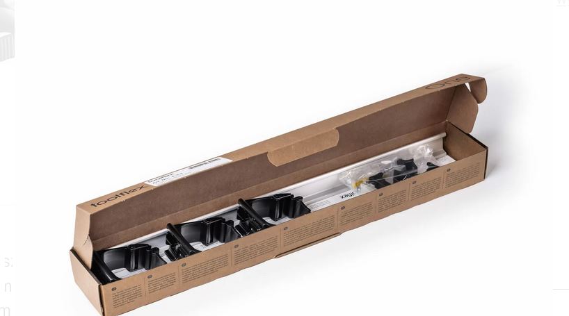 Listwa na narzędzia 54 cm z 3 uchwytami 15-35 mm, czarna