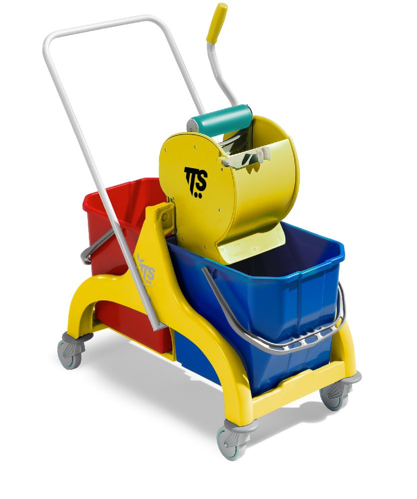 Wózek Nick 2 x 25 l, żółty