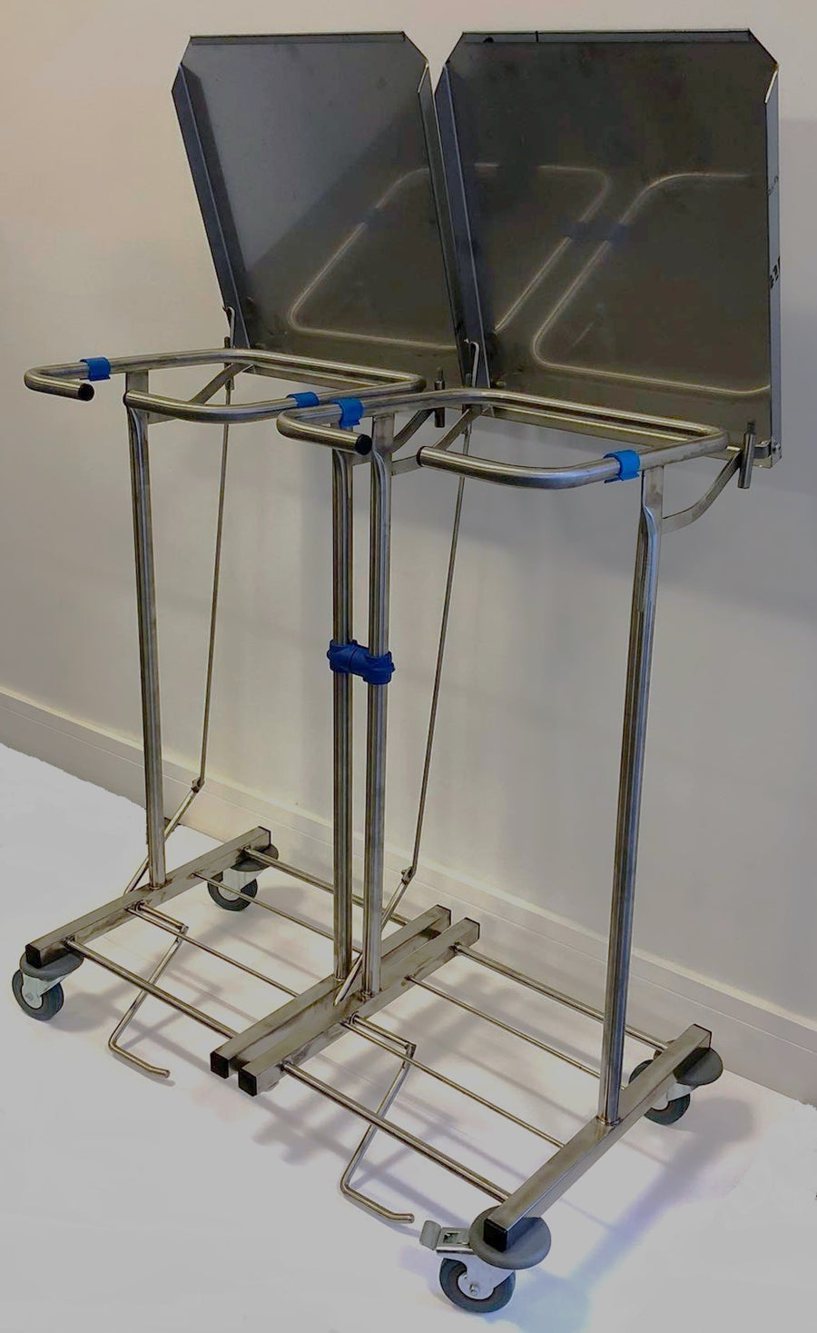 STELAŻ 2X120L Z PEDAŁ STAL NIER 85H