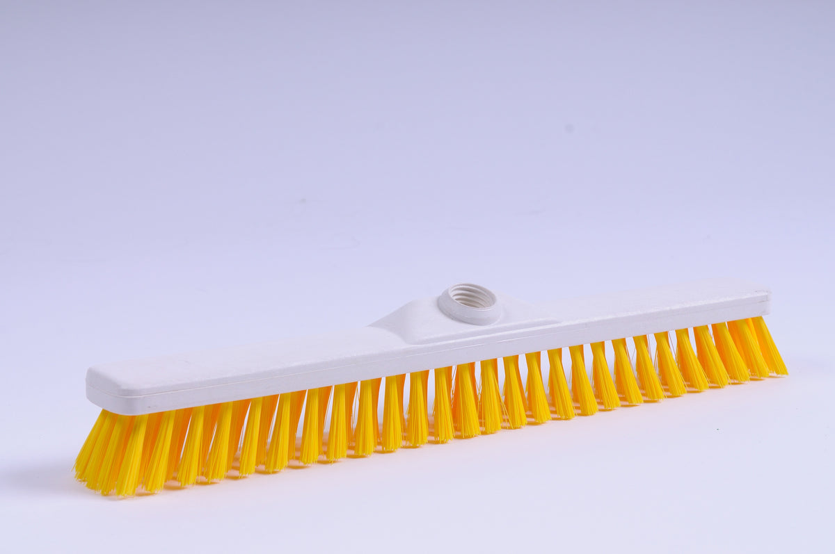 Szczotka do szorowania na kij twarda 30 cm, żółta