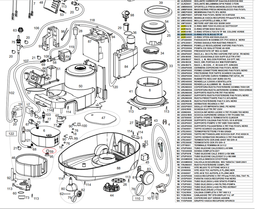 O-RING VITON 4081 DI20,22X3,53