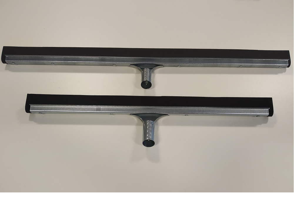 Zbierak do podłóg wzmocniony z gumą syntetyczną 75 cm, czarny