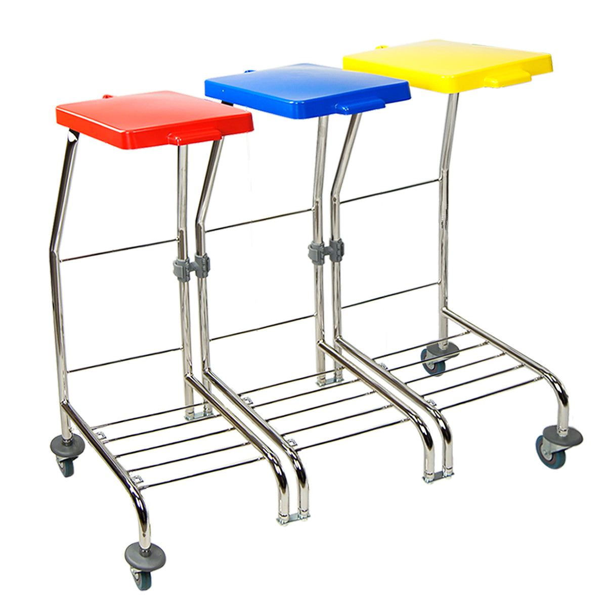 STELAŻ 3X70L CHROM NA KÓŁKACH B/ PE