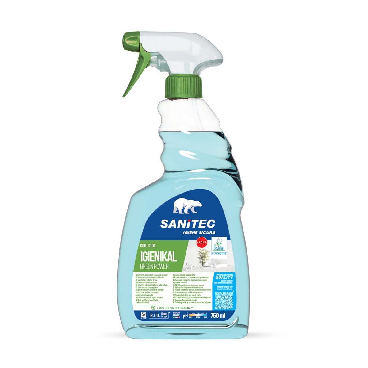 Odkamieniacz do łazienek Igienikal Green Power 750 ml