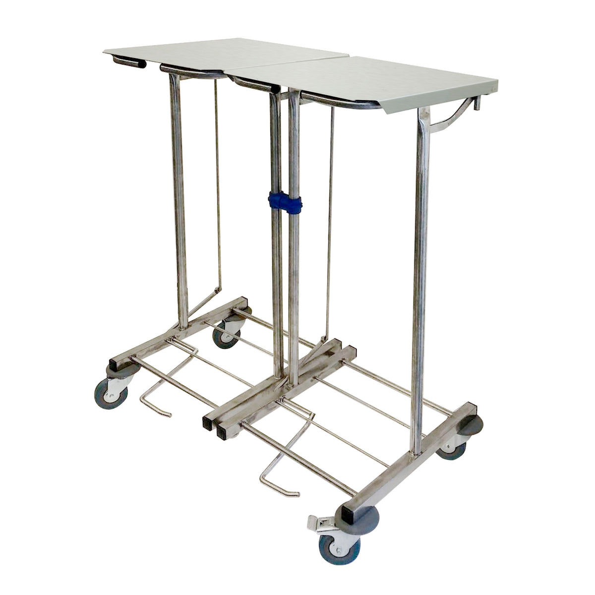 STELAŻ 2X120L Z PEDAŁ STAL NIER 85H