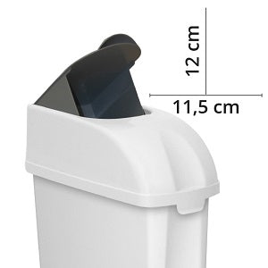 Pojemnik sanitarny Elle 17 l, biały