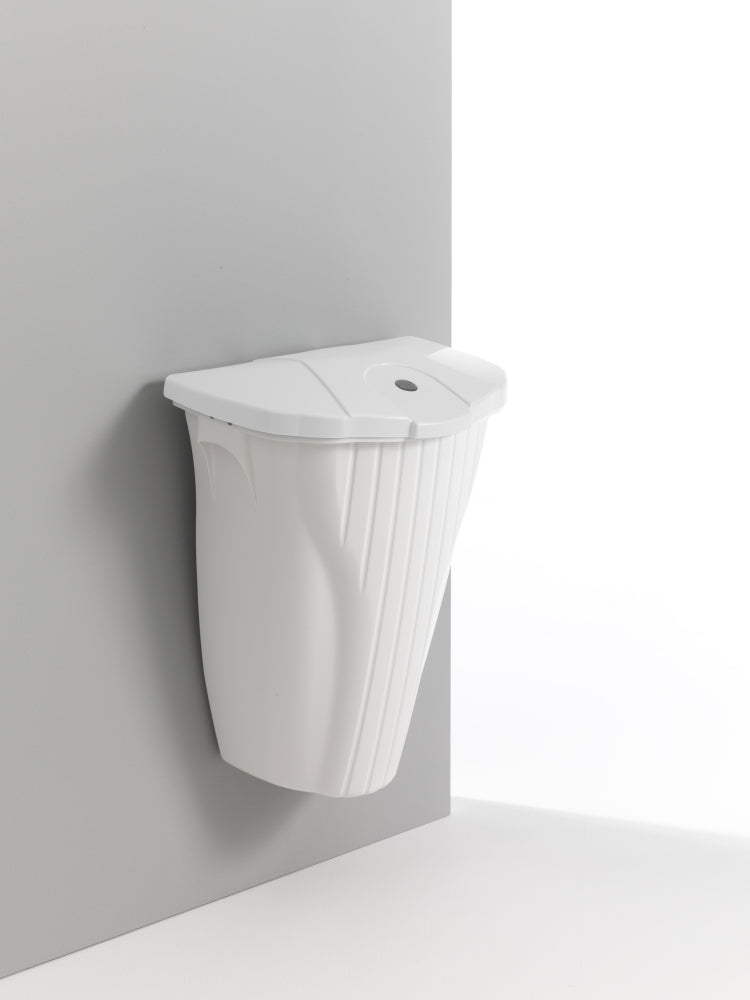 Pojemnik Wall-Up 50 l bez pedału, biały z białą pokrywą