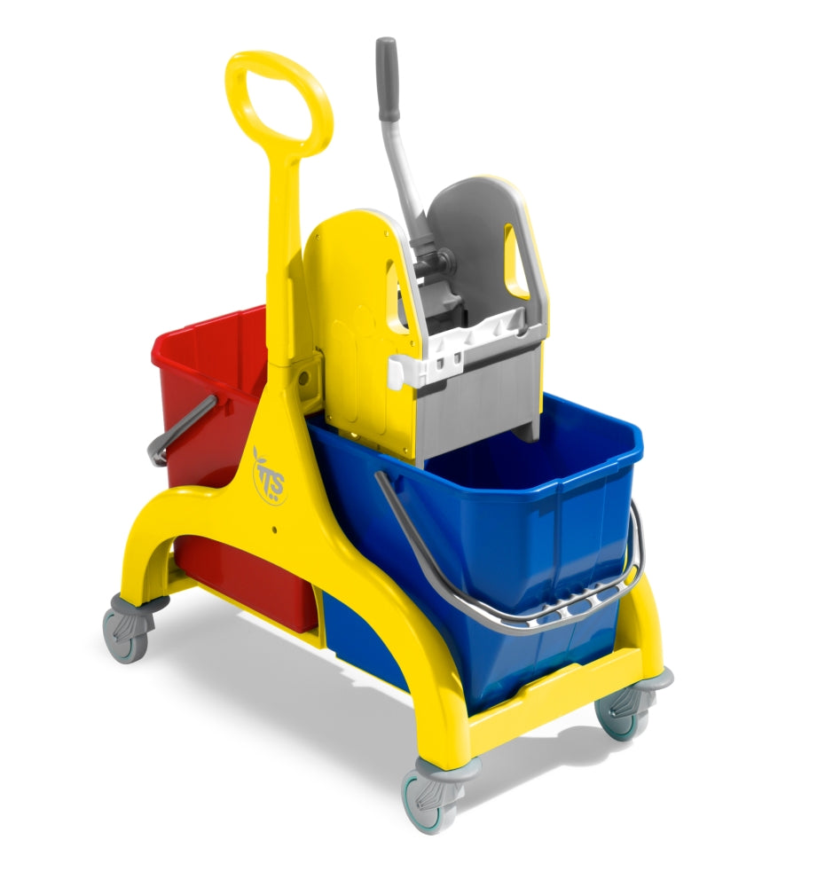 Wózek Nick 2 x 15 l z busolą, żółty