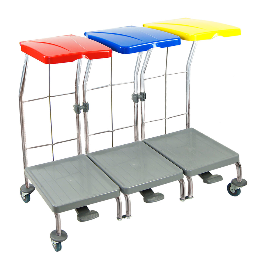 STELAŻ ZIBI 3X70-120L Z PED+2 KÓŁ.H