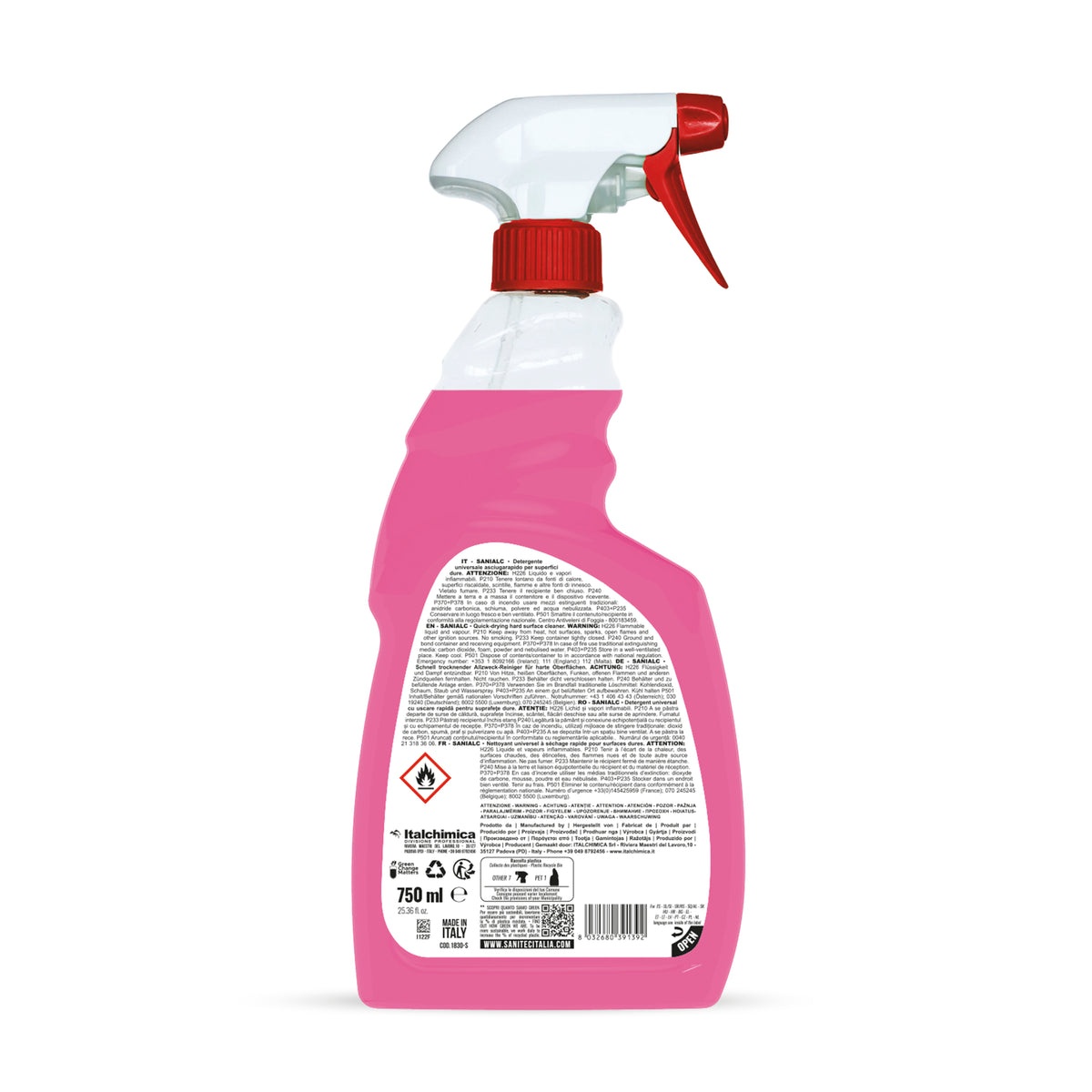 Preparat alkoholowy do powierzchni Sanialc 750 ml
