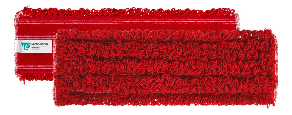 Wkład mopa z mikrofibry z rzepem 40 cm, czerwony